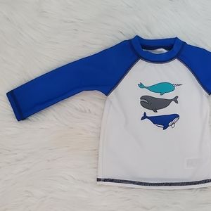 Cat & Jack Blue RashGuard Baby Boys 6-9 Months